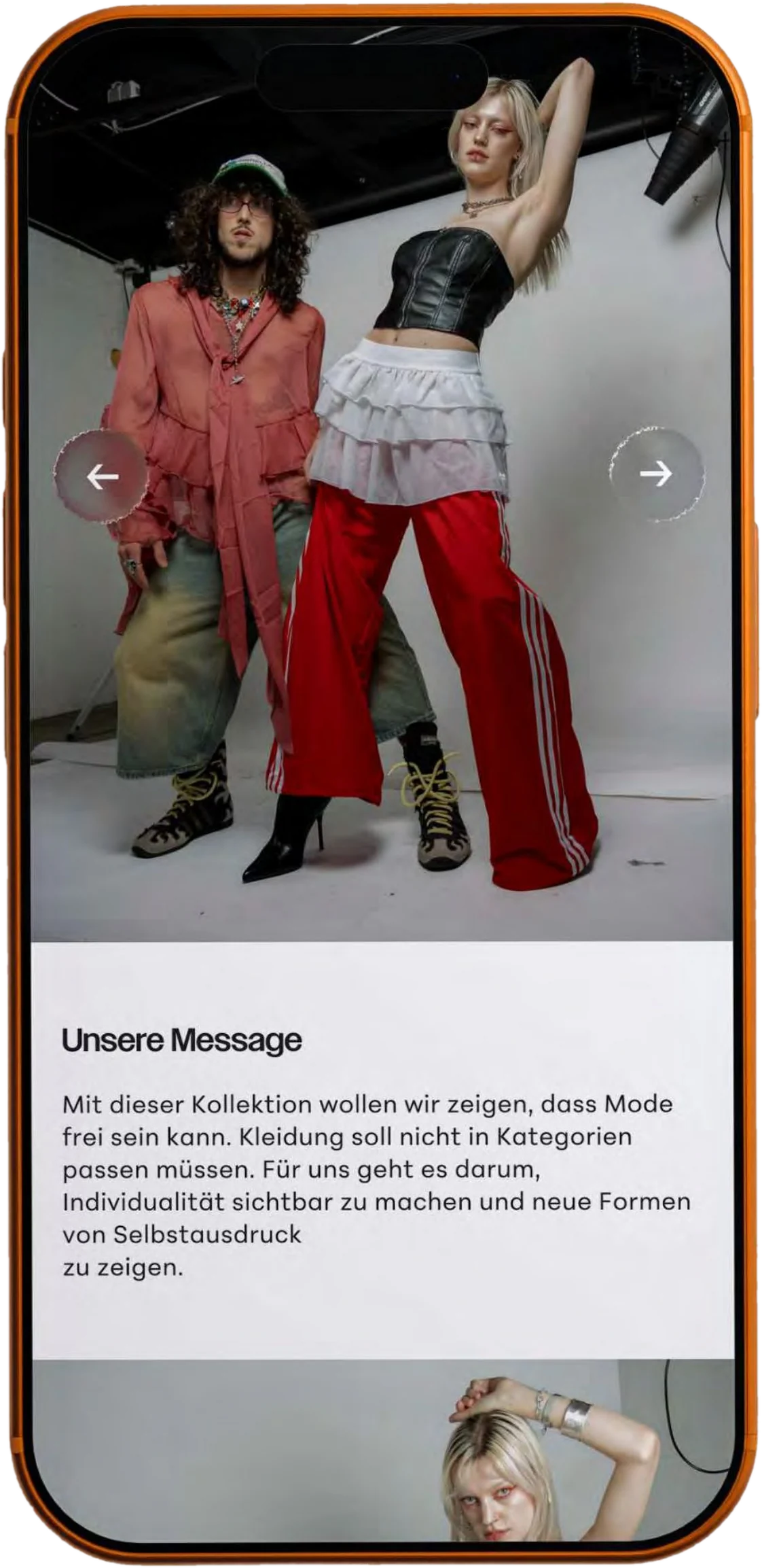 SHARDS App – Kollektion mit „Unsere Message“