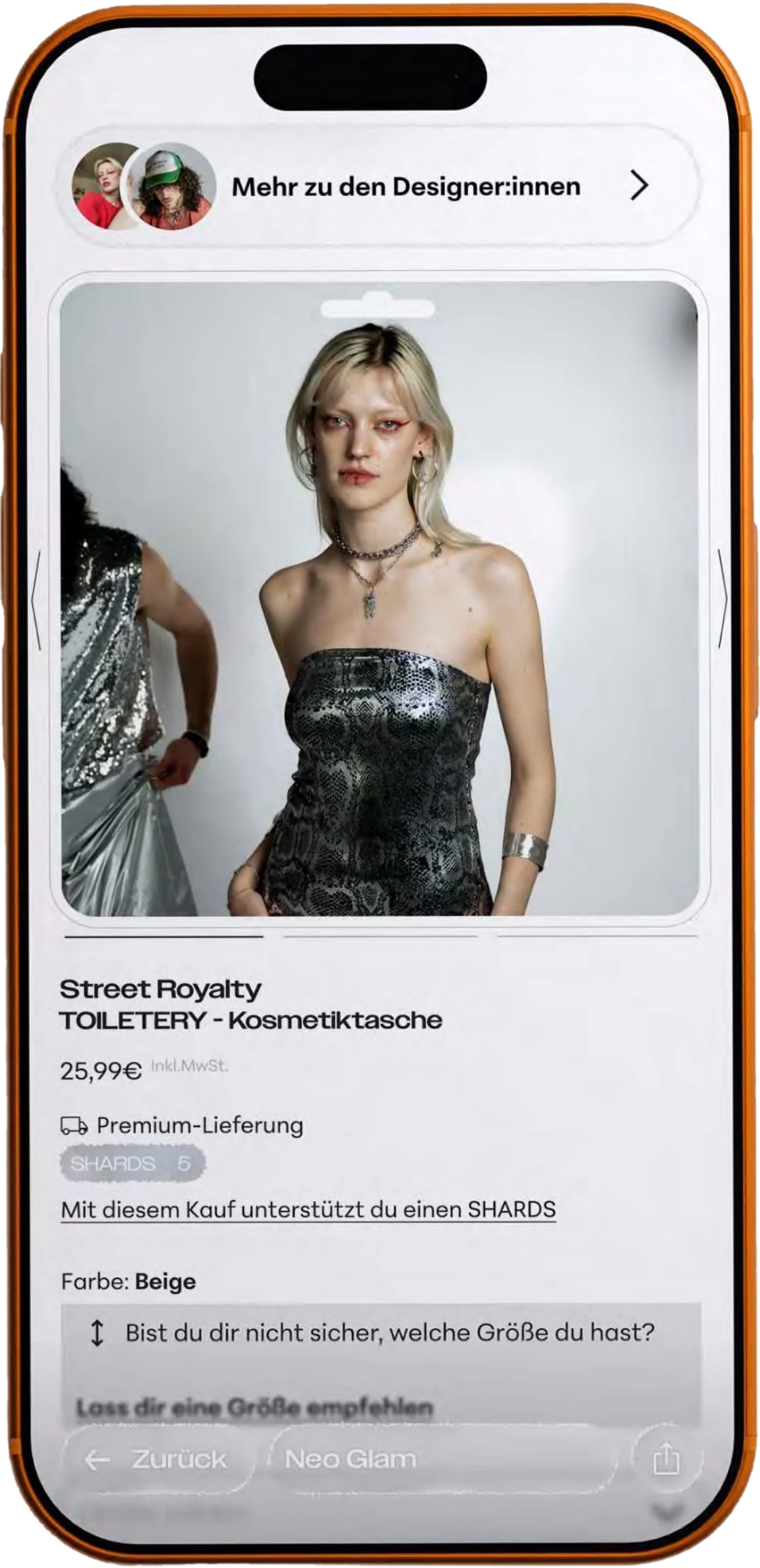 SHARDS App – Produktseite Street Royalty