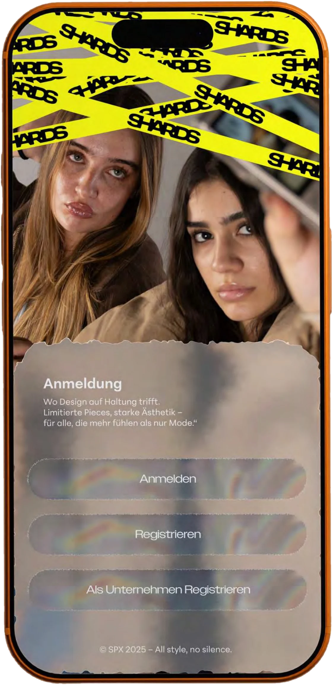SHARDS App – Anmeldung
