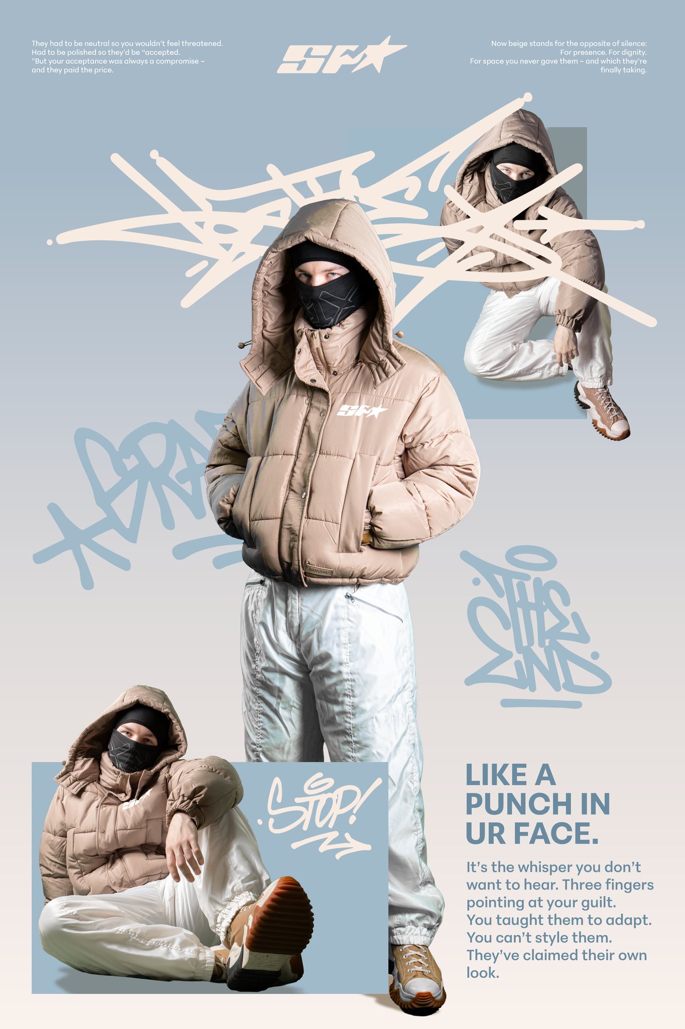 SPX Poster Beige – Like a punch in ur face.